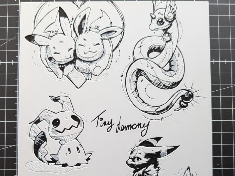 Pkmn pencil drawing collection