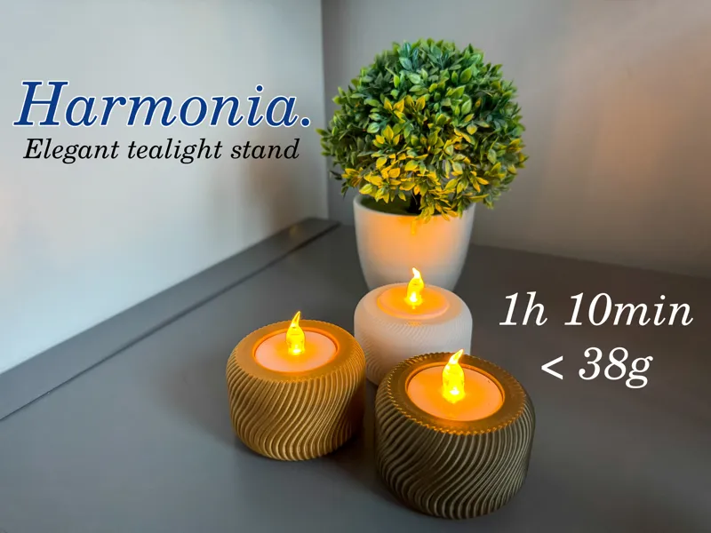 Harmonia - Modern LED Tealight Holder | Cozy Stand