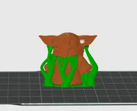 Grogu with ear hole 0.12mm layer, 3 walls, 15% gyroid infill