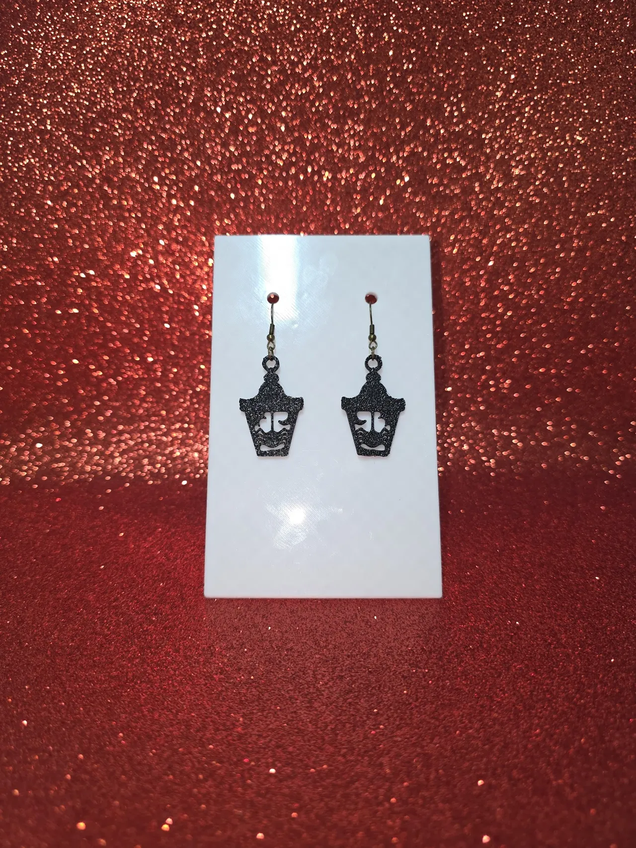 Ghostly Lantern earring view 2