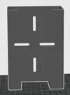 Design with mounting Slots, 0.2mm layer, 2 walls, 30% infill