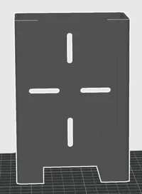Design with mounting Slots, 0.2mm layer, 2 walls, 30% infill