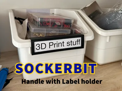 IKEA Sockerbit Handle with label holder 503.161.82