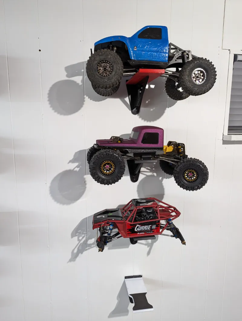 Wall mounted RC Car shelf