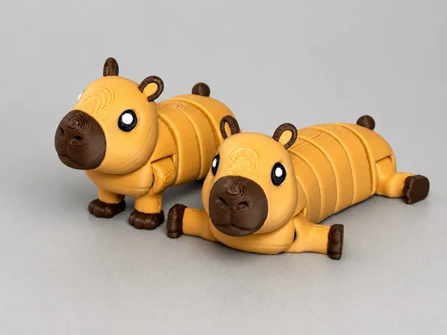 Flexi Capybara Duo - Long & Regular