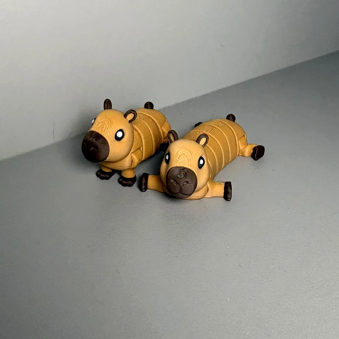 Flexi Capybara Duo - Long & Regular view 2