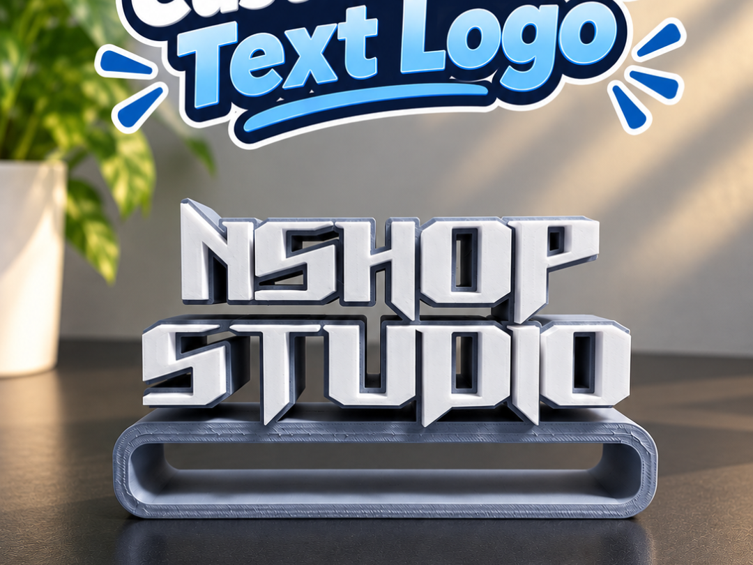 Customizable – Create Your Own Text Logo Desk Sign - 1
