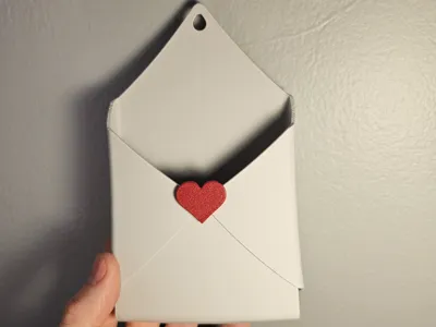 Wall Phone Holder Envelope Heart