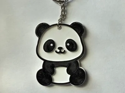 Cute Panda Keychain