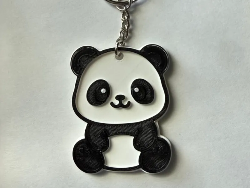 Cute Panda Keychain