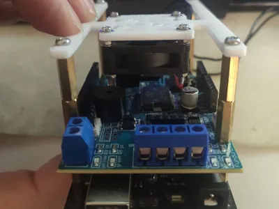 Cover fan 30x30cm with holes for Arduino Mega 2560