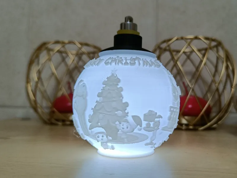 Pocoyo Christmas Lithophane Ball
