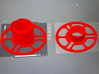 Reusable spool for porima 