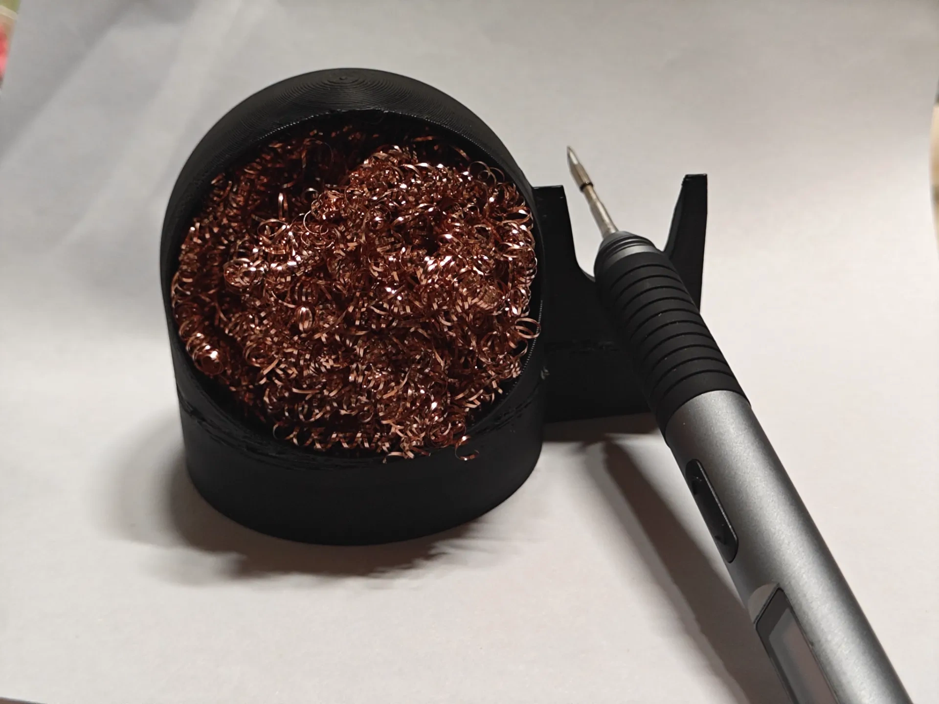 洁咀器(电烙铁清理球容器+支架)