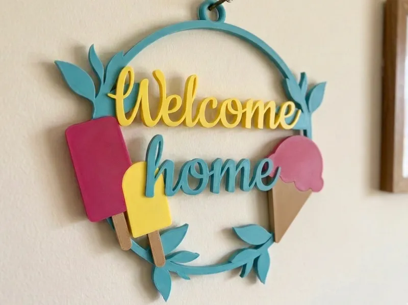 Welcome Summer Wreath  Corona de Bienvenida Verano