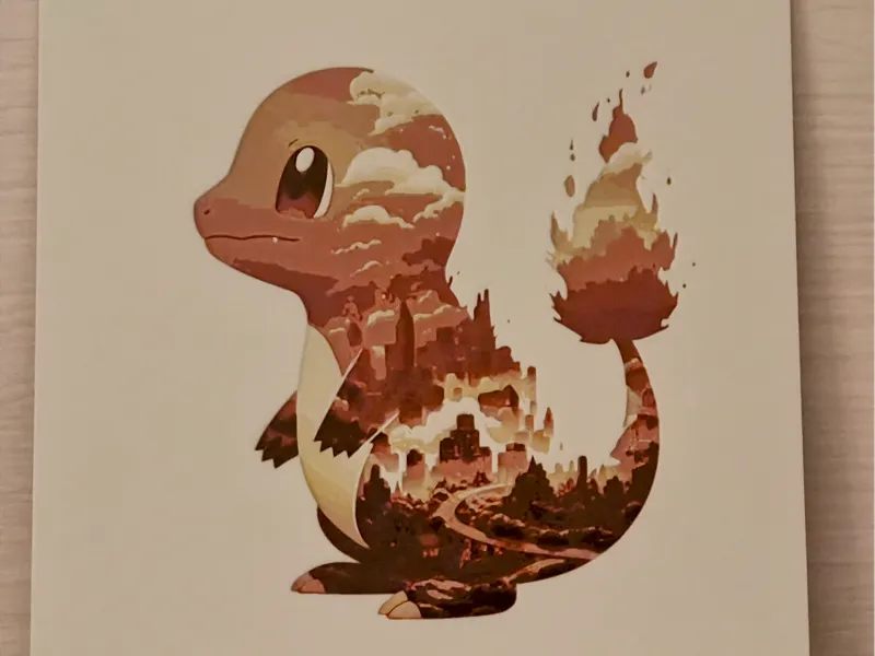004 Charmander - Pokemon gen1 - Hueforge
