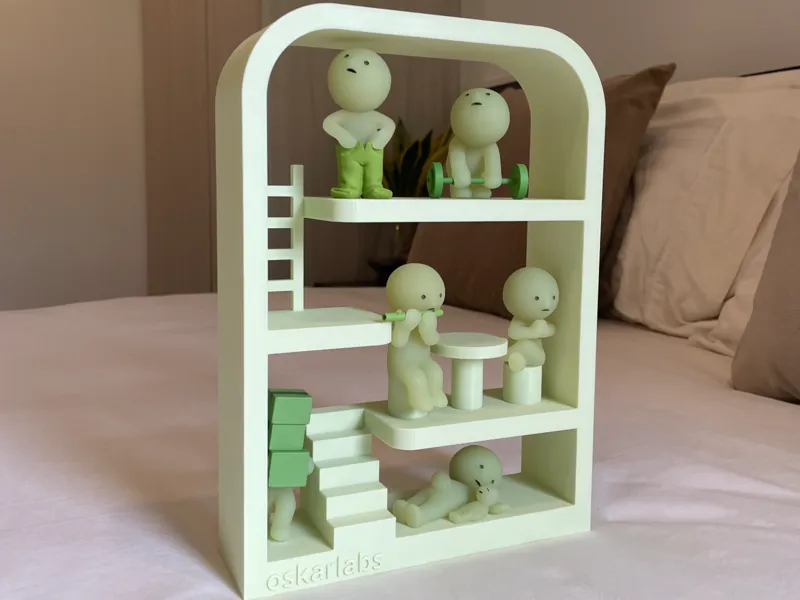 Smiski House Display Shelf Collectible