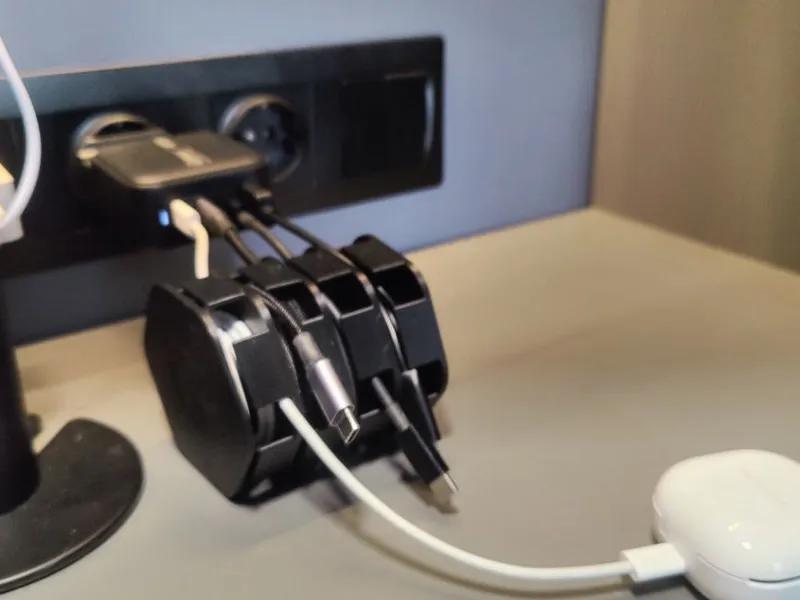 Modular holder for charging cables