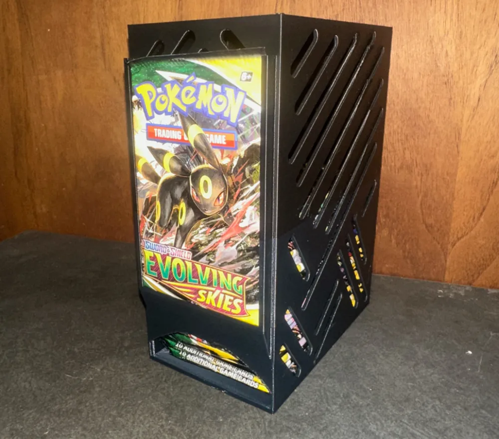 free pokemon booster box Dinavio Crafthouse PKMN Booster Box Case Acrylic Display Stackable - 8mm + 5mm Ultra Thick Acrylic with 5x3mm Strong Magnets main image 0