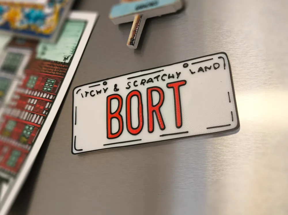 Magnet - Bort License Plate - Free 3D Print Model - MakerWorld