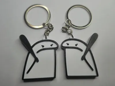 Flork Bat Keychain