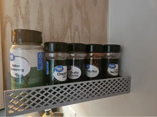 11 Inch Spice Rack for Wall or Cabinet