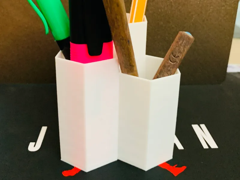 Modular Hexagonal Pen Holder / Desk Organizer