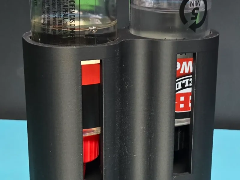 Epoxy upside down bottle holder