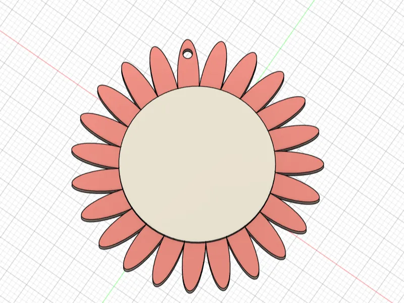 Flower keychain
