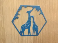 Décoration murale hexagonale animaux sauvages d'Afrique (5 pièces) — photo 8