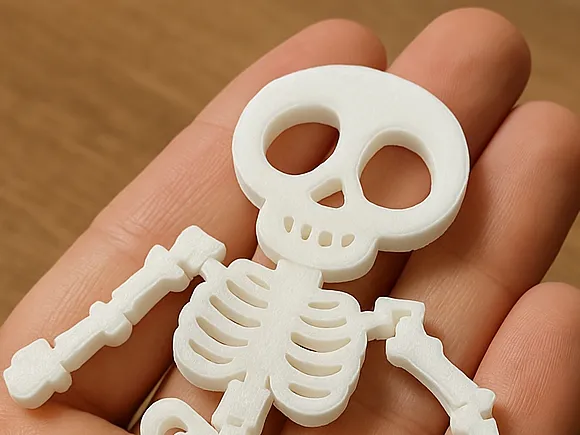 Articulated flat skeleton