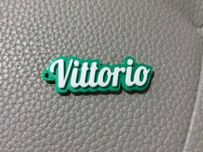 Vittorio name keychain