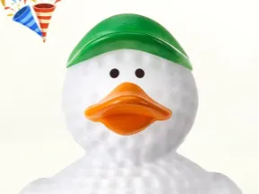 Cute Golf Ball Duck