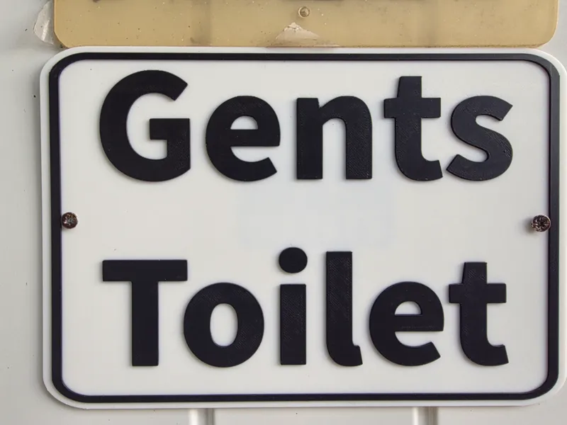 Gents Toilet Sign