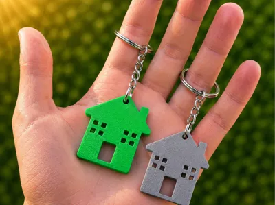 Pocket House Keychain