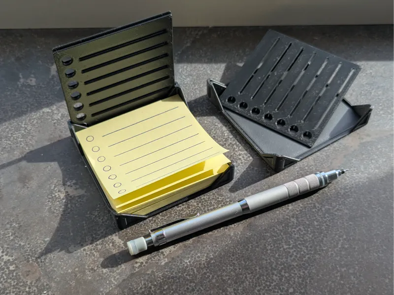 Sticky Note Stencil Station