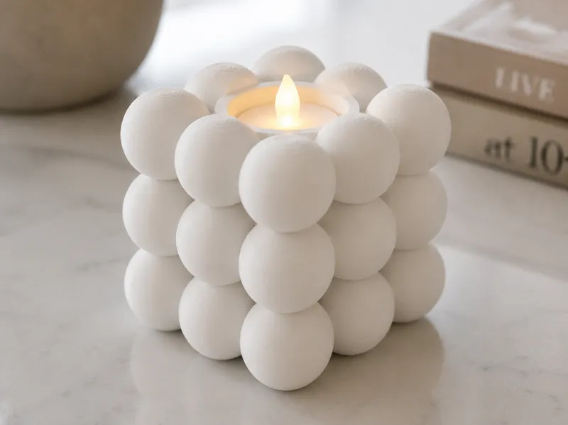 Bubble Cube Teelichthalter