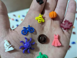100 Custom Pieces for I-Spy Rice Bag