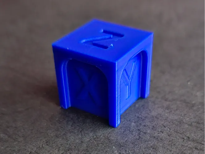 Calibracion cube with arks