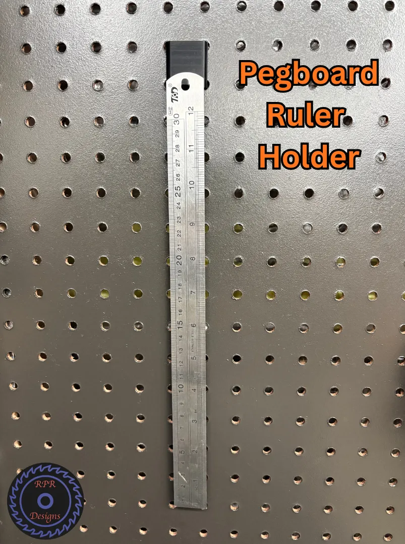 Pegboard Ruler Holder - Free 3D Print Model - MakerWorld