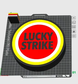 lucky strike light box 