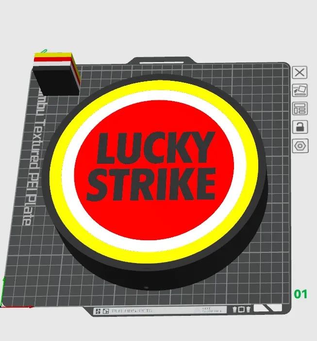 lucky strike light box 