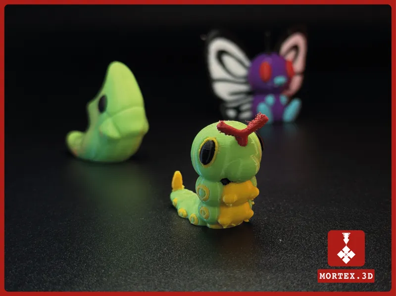 #010 Caterpie Pokemon Mini Figure
