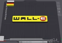 Wall E sign AMS multicolor