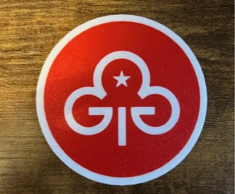 Trefoil Guild coaster