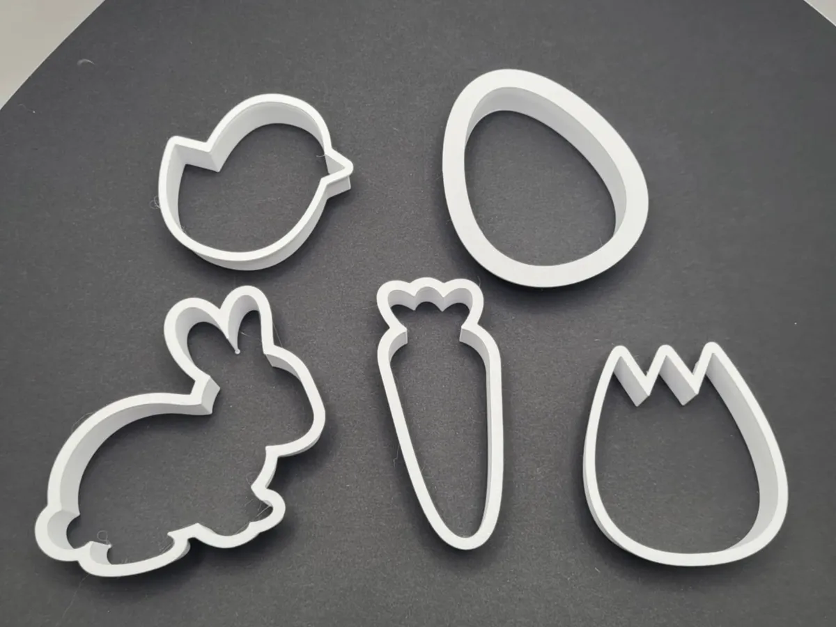 Easter Cookie Cutter Set Bunny, Tulip, Chick, Egg - Free 3D Print Model ...
