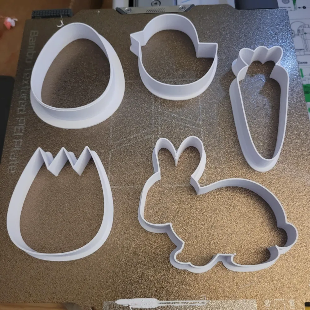 Easter Cookie Cutter Set Bunny, Tulip, Chick, Egg - Free 3D Print Model ...