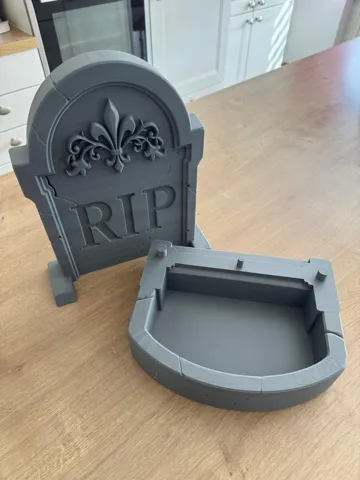 Modelo para impresión 3D: Grabstein – Halloween Süßigkeitenschale — vista de referencia 4