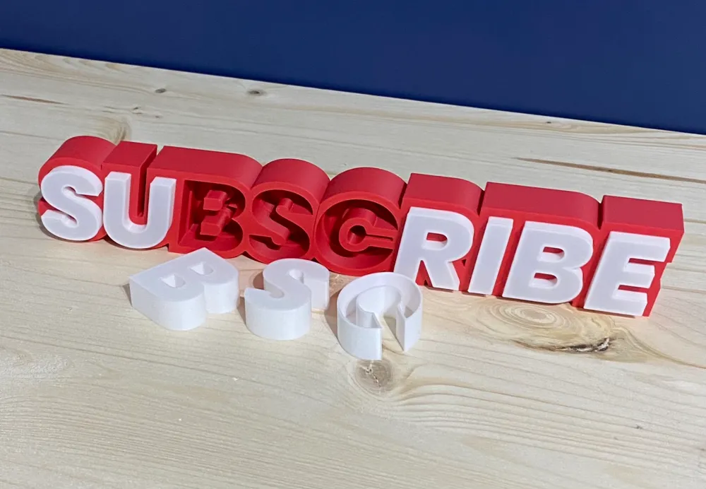 Subscribe Sign by Lukis3DStudio - MakerWorld