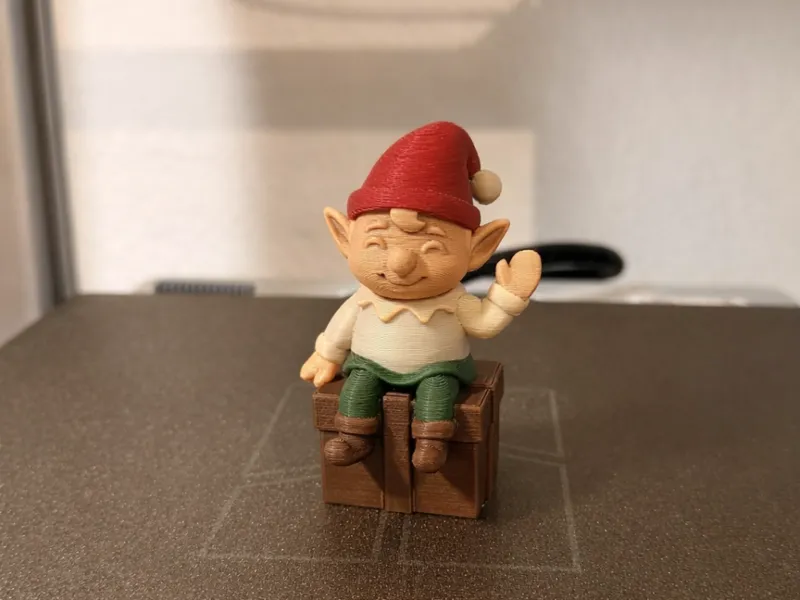 Cute Sitting Elf Figurine – Easy 3D Print